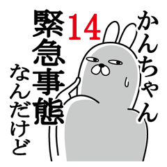 [LINEスタンプ] かんちゃんが使う面白名前スタンプ14