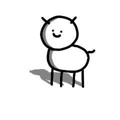 [LINEスタンプ] トナカイのまめちゃん