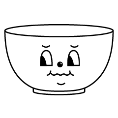 [LINEスタンプ] Bowl and friends have breakfast