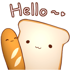 [LINEスタンプ] Nicopy World - bread