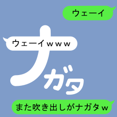 [LINEスタンプ] 吹き出しがナガタ(ながた)のスタンプ2