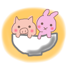 [LINEスタンプ] うさぎとぶーちゃん