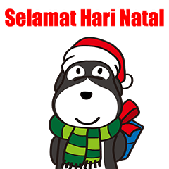 [LINEスタンプ] Mr. Oreo(Merry Xmas)(bahasa Indonesia)