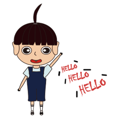 [LINEスタンプ] Smile baby girl