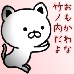 [LINEスタンプ] 竹ノ内さん専用面白可愛い名前スタンプ