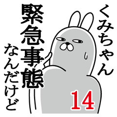 [LINEスタンプ] くみちゃんが使う面白名前スタンプ14