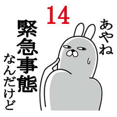 [LINEスタンプ] あやねが使う面白名前スタンプ14