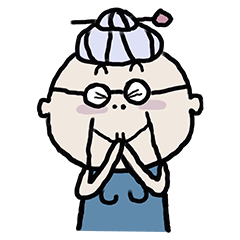 [LINEスタンプ] Lovely old lady