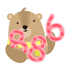 [LINEスタンプ] Warm Bear and Hedgehog