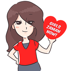 [LINEスタンプ] Girls Zaman Now