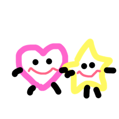 [LINEスタンプ] ハートと星