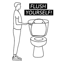 [LINEスタンプ] Toilet Life (new)