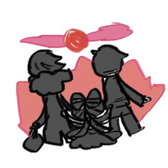 [LINEスタンプ] 悪役たちと愛しき花