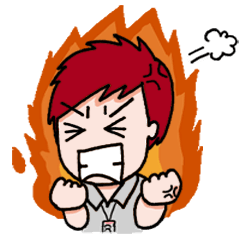 [LINEスタンプ] Hot Headed Sales (Japanese Version)