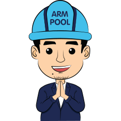 [LINEスタンプ] Arm Pool