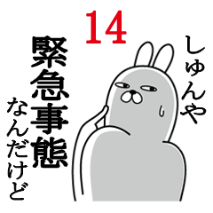 [LINEスタンプ] しゅんやが使う面白名前スタンプ14