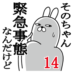 [LINEスタンプ] そのちゃんが使う面白名前スタンプ14