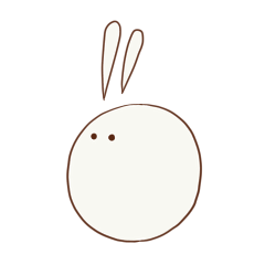 [LINEスタンプ] なんかわウサギ おもちの画像（メイン）