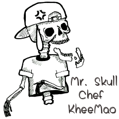 [LINEスタンプ] Mr. Skull chef kheemao