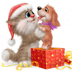 [LINEスタンプ] Merry Christmas cats and dogs