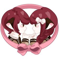 [LINEスタンプ] Petit Molly ＆ Wolly