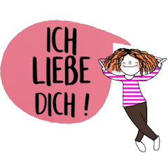 [LINEスタンプ] Kukoy in December in Deutsch