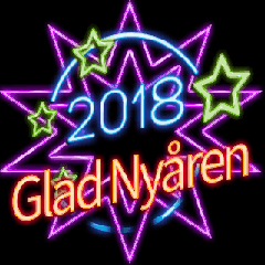 [LINEスタンプ] [artshop] 2018 Happy New.Year！ Neon (sv)