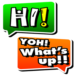 [LINEスタンプ] CHAT SAY HI