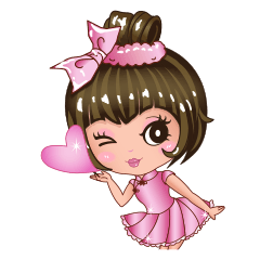 [LINEスタンプ] PINKNANA-Daily life