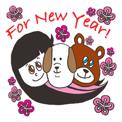 [LINEスタンプ] COCO'N'MAC for NEW YEAR！