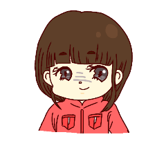 [LINEスタンプ] 美術部ツナギ女子