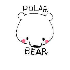 [LINEスタンプ] Polar bears English ver.