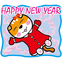 [LINEスタンプ] MeowMe Friends-Merry Christmas-New Yearの画像（メイン）