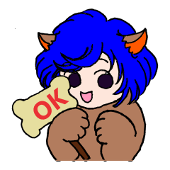 [LINEスタンプ] 犬耳さんの画像（メイン）