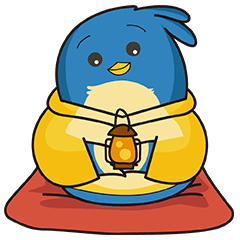 [LINEスタンプ] Bluebird lighting