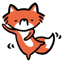 [LINEスタンプ] ボケ狐さんのキツギの画像（メイン）