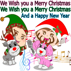 [LINEスタンプ] New Year's Day and Christmas