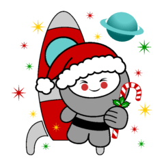 [LINEスタンプ] SpaceBoy - Christmas Version