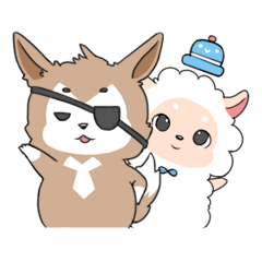 [LINEスタンプ] miemie and aowuの画像（メイン）