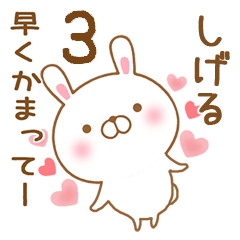 [LINEスタンプ] 大好きなしげるに送るスタンプ3