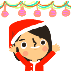 [LINEスタンプ] akai merry christmas.の画像（メイン）