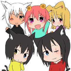 [LINEスタンプ] kurokichi and friends