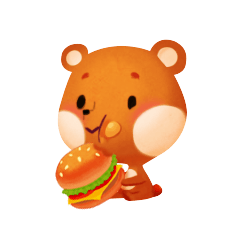 [LINEスタンプ] A bear dayの画像（メイン）