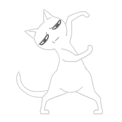 [LINEスタンプ] Shaking Meow Meow！！