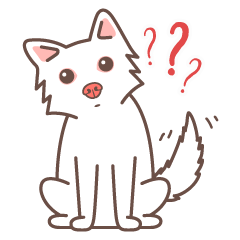 [LINEスタンプ] Bubuu the Albino Dog