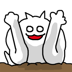 [LINEスタンプ] 頭のネジがどっか飛んでしまったヤバねこの画像（メイン）