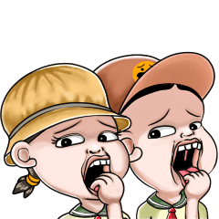 [LINEスタンプ] Sister and brother 9