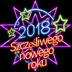 [LINEスタンプ] [artshop] 2018 Happy New.Year！ Neon (pl)