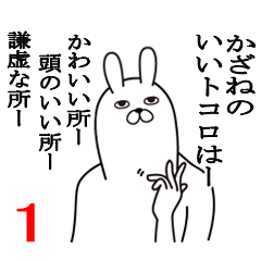 [LINEスタンプ] かざねが使う面白名前スタンプ