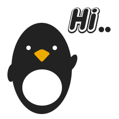 [LINEスタンプ] Adelie Penguin Cute Eng